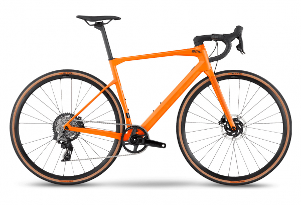 BMC ROADMACHINE X TWO RENNRAD SRAM RIVAL ETAP AXS 12S 700 MM ORANGE 2022
