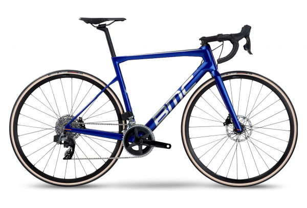 BMC TEAMMACHINE SLR VIER SRAM RIVAL BLAU GEBÜRSTETES 2022