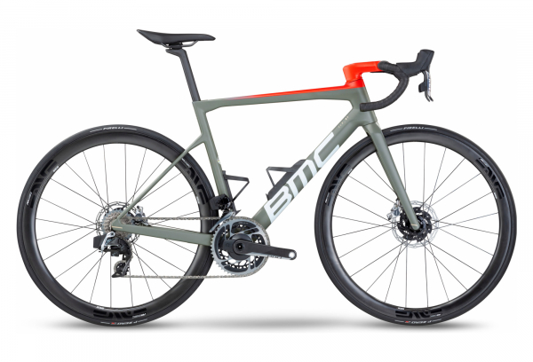 BMC TEAMMACHINE SLR01 TWO SRAM RED ETAP AXS 12 GÄNGE 700 MM GRAU ROT 2021