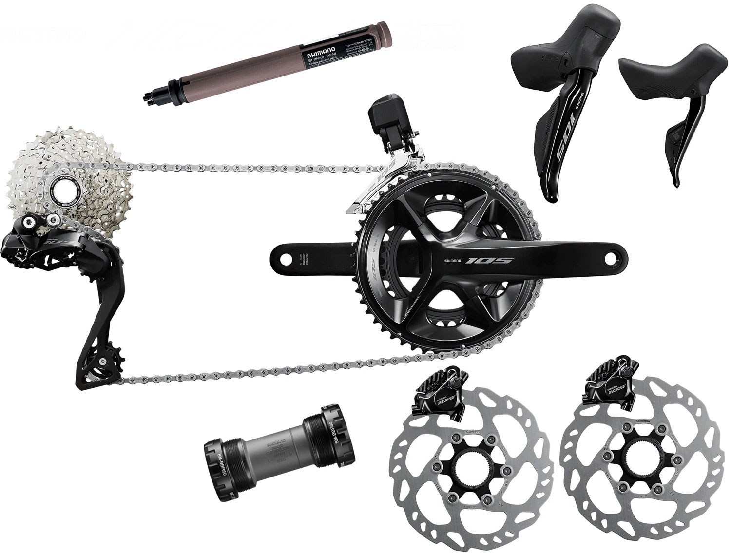 Shimano 105 Di2 R7170 2x12-fach Gruppe