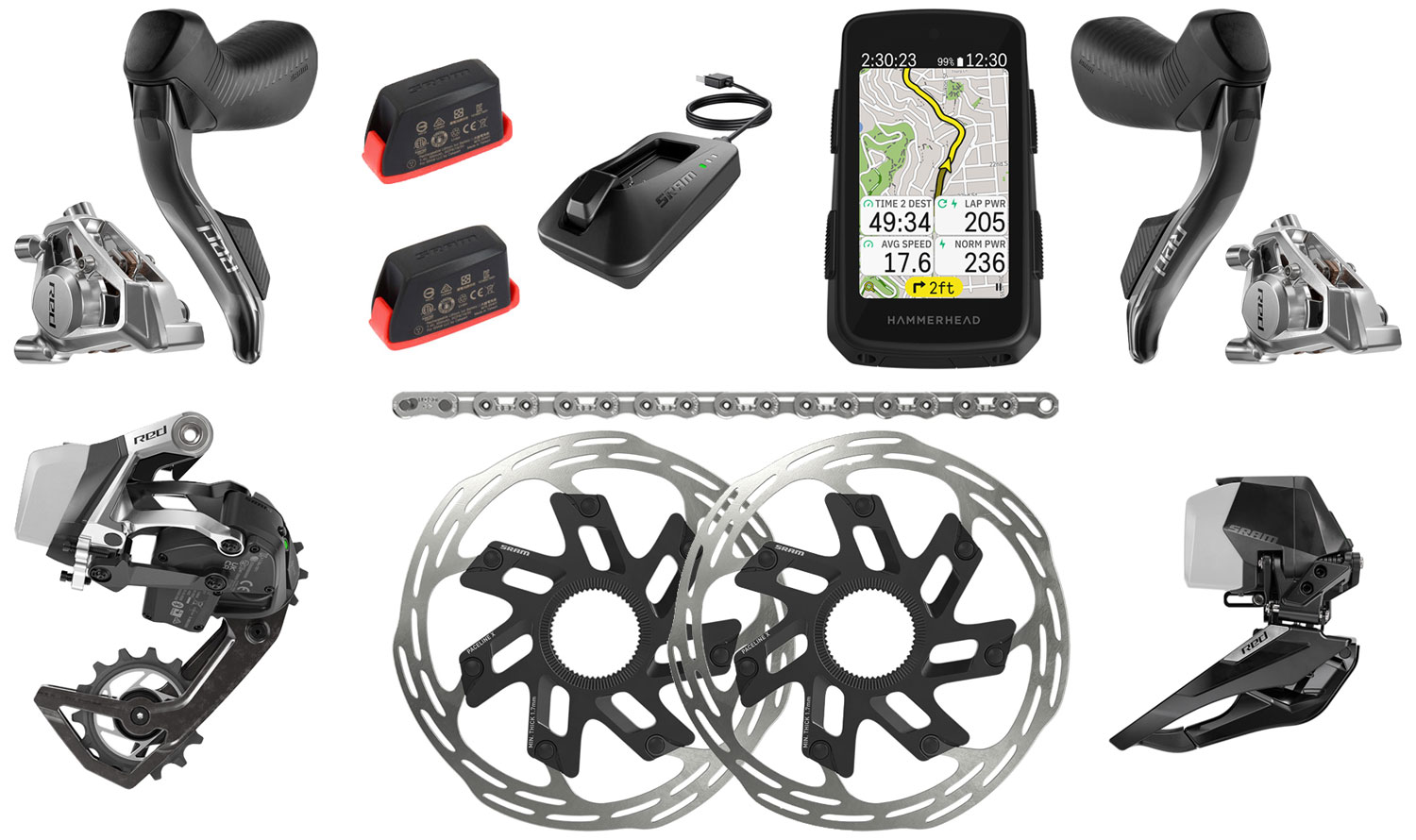 SRAM RED eTap® AXS E1 2x12-fach HRD FM